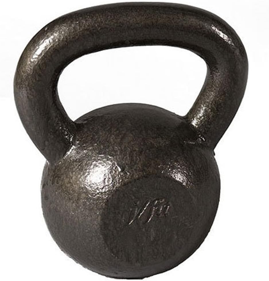 j/fit Kettlebell Weights | Solid Iron - No Fillers | Ergonomic Handle For Sturdy Grip | Perfect Weight Distribution | For Cardio Workouts, Fat Loss, Fitness Exercises, Extreme Training and More - 30, 35, 40, 50-lb Weights