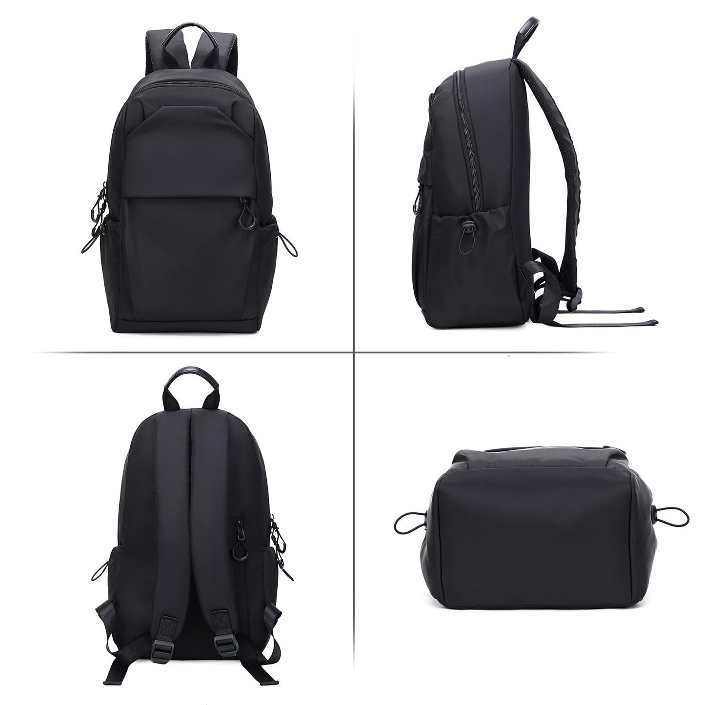 I IHAYNER Small Hiking Backpack, Lightweight Travel Backpacks Waterproof Daypack Backpack for Women Men, Black