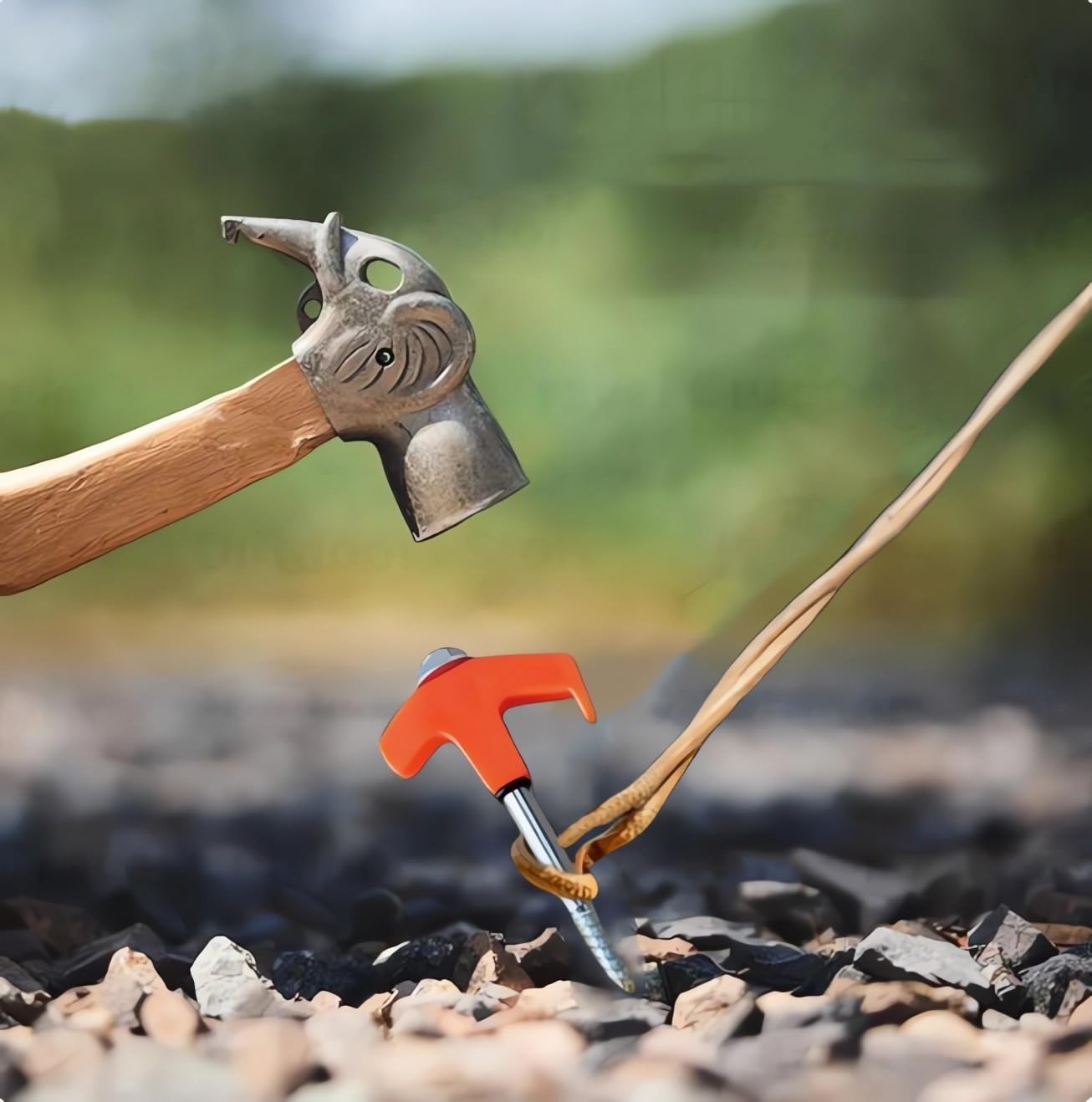 8" Screw in Tent Stakes - Ground Anchors Screw in, Tent Pegs Camping Stakes Heavy Duty, Metal Threaded Tent Spikes, Hex Pegs Drillable Tent Stakes, Screw Tent Stakes for Outdoor Camping (8PCS-Black)