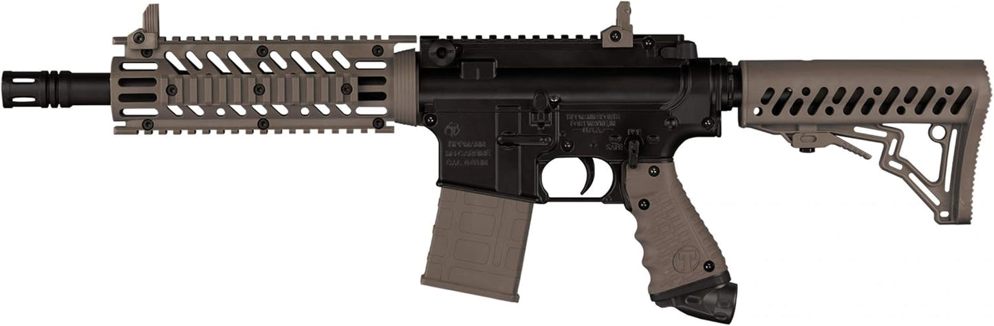 Tippmann TMC MAGFED Paintball Marker, Black/Tan