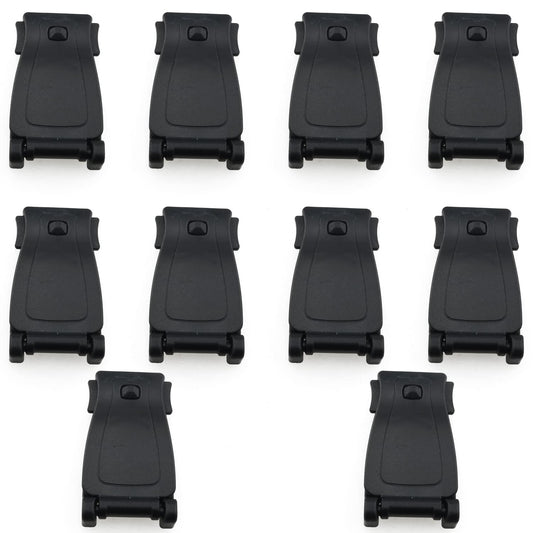 ZCZQC 10pcs MOLLE Clip Tactical Strap Management Tool Web Dominator Buckle Fits 1 Inch/25mm Webbing for Tactical Bag, Backpack for Hiking, Fishing, Camping, Traveling, Black