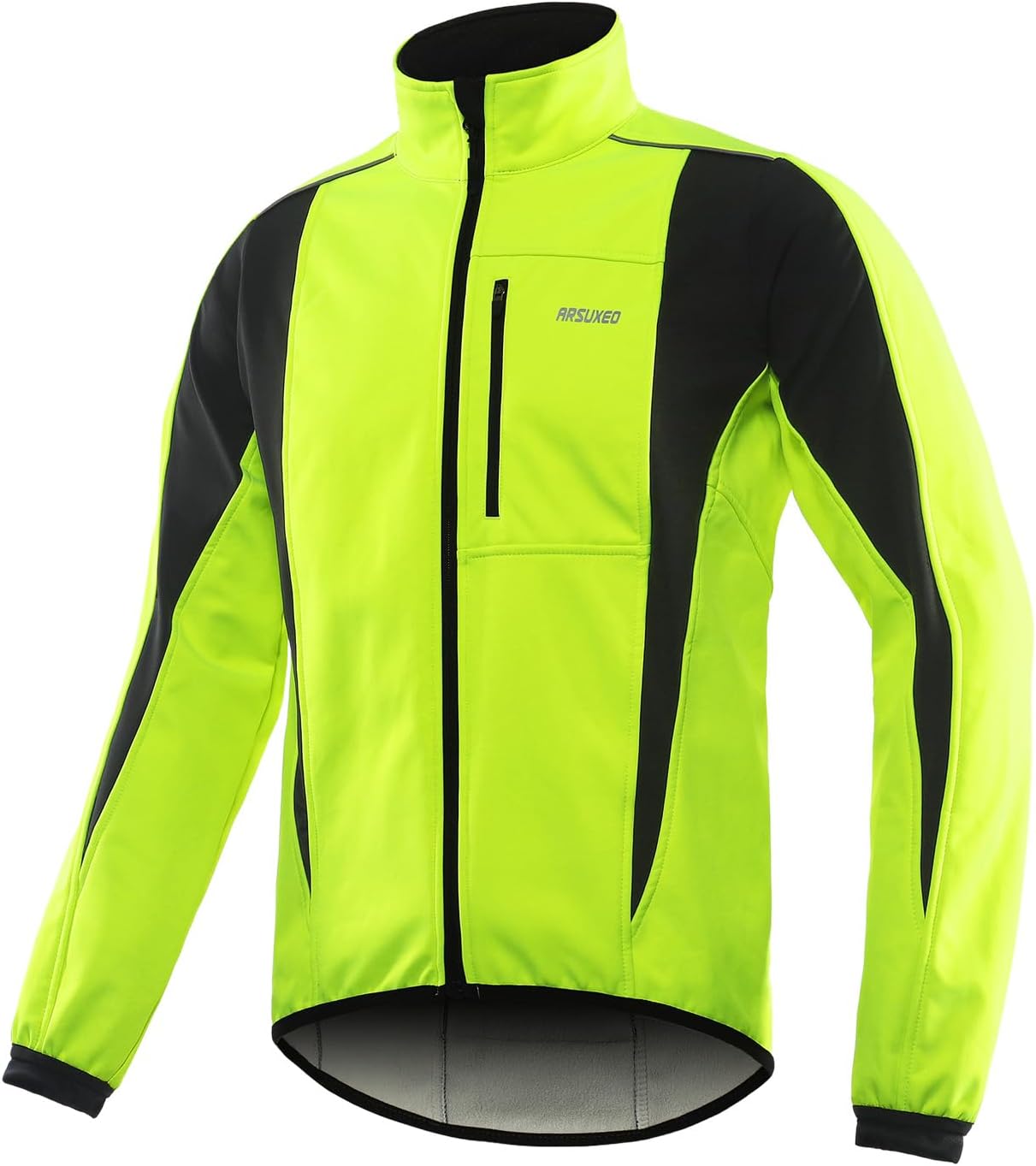 Windproof Waterproof Thermal Cycling Jacket for Winter | ARSUXEO 15K Softshell