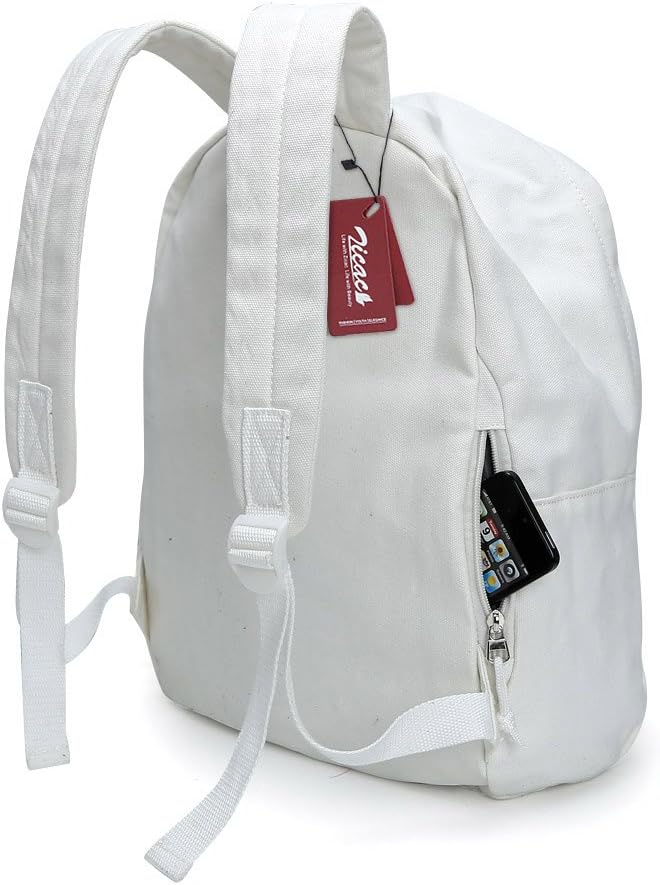 Zicac Canvas Backpack, Classic Basic Daypack, Lightweight Casual Travel Daypack Satchel Backpack Unisex