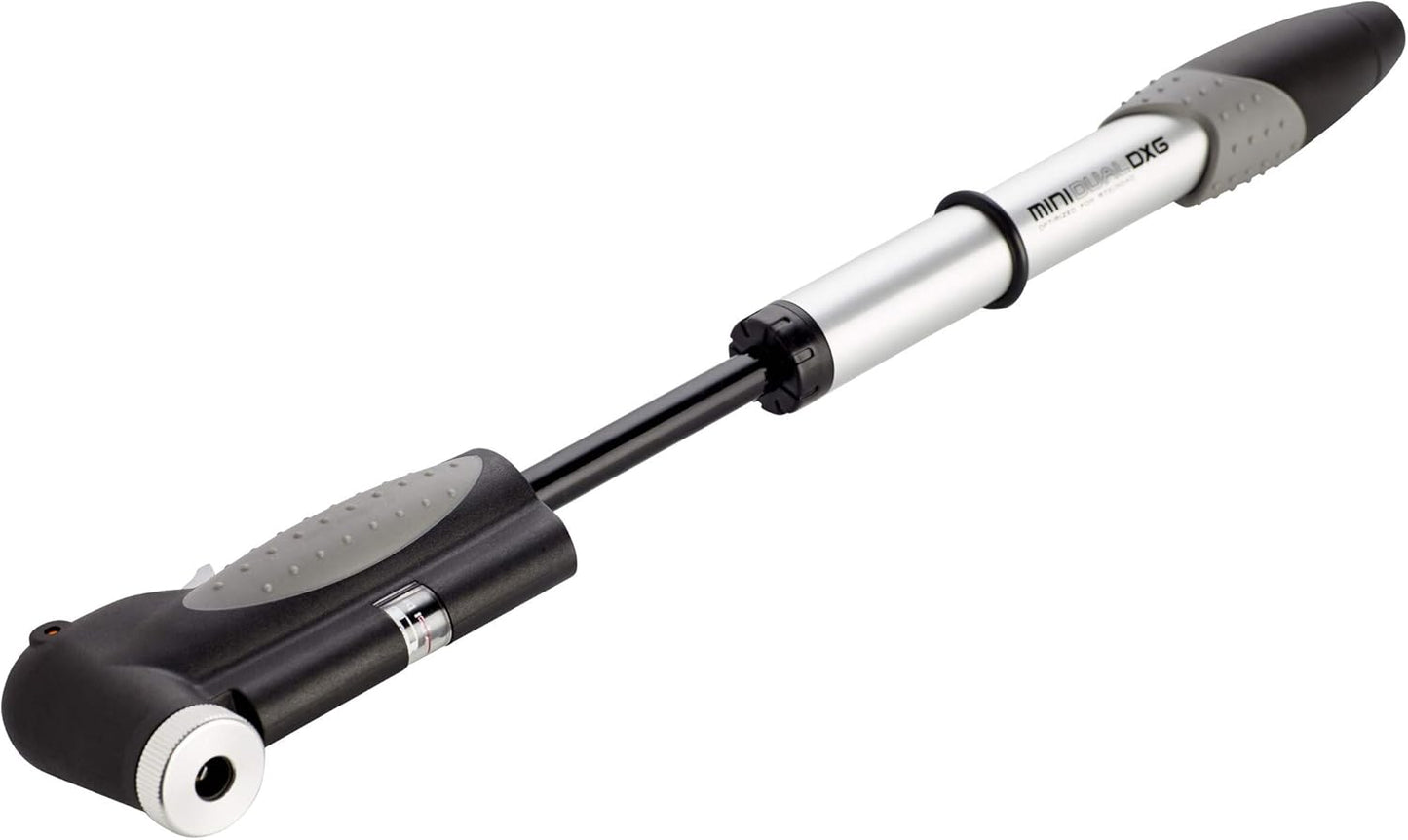 Topeak Dual DXG Mini Pump with Smart Head and In-Line Gauge