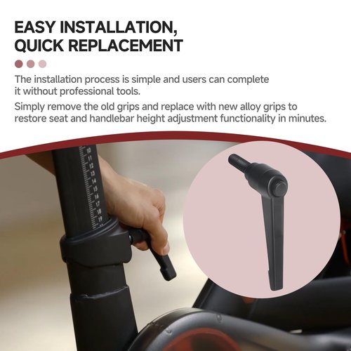 Suitable for Peloton Seat and Handlebar Height Adjustment Handle Replacement – Alloy L Handle for Vertical Post, Compatible Exercise Bike Parts and Tools for Seat/Handlebar Up and Down Adjustment