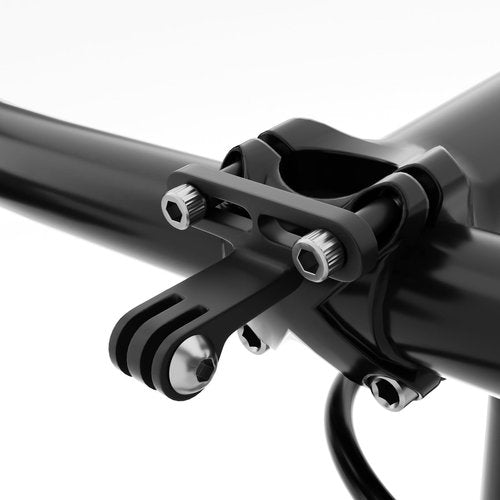Out Front Camera Mount for GoPro Bicycle Holder for Cycling Lamp ( Black)