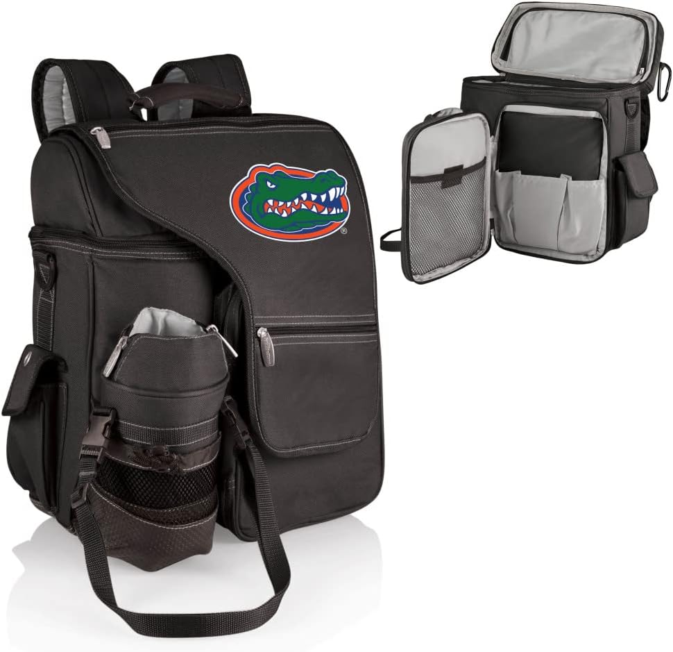 PICNIC TIME NCAA Florida Gators Turismo Backpack Cooler with Water Bottle Carrier - Soft Cooler Backpack - Travel Cooler Bag
