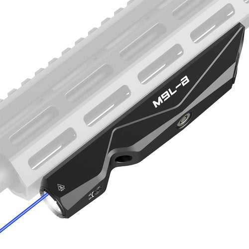 Votatu M9L-B Tactical Light Laser Combo Compatible with M-Lok Rail Surface, 1600 Lumens LED Flashlight and Blue Laser Sight for Rifle, Strobe Function,IIIA Class Laser Output ≤5mw