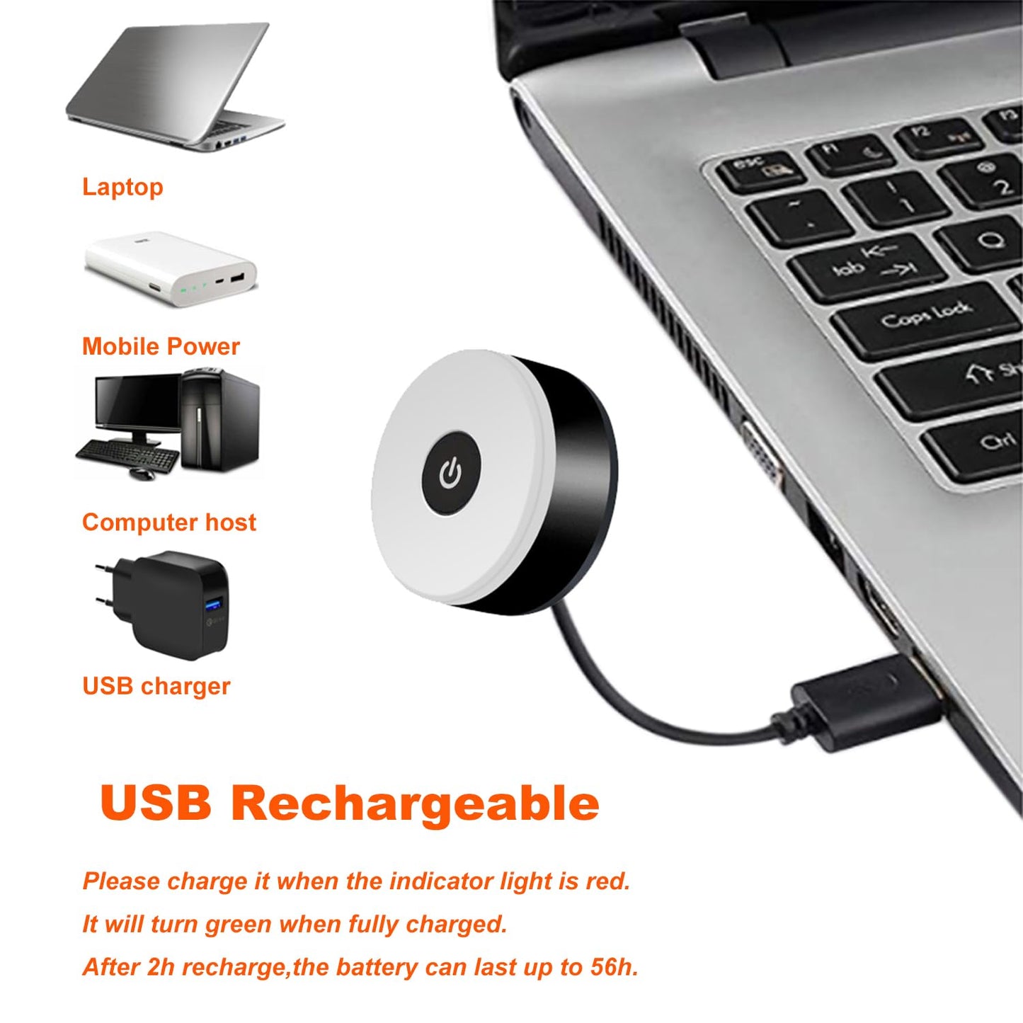 AaiLucky Bike Tail Light, LED Bicycle Rear Light for Night Riding, Rechargeable Helmet Warning Light, Adults Kids Cycling Scooter Accessories, 5 Lighting Mode & 56H Running Time, Waterproof