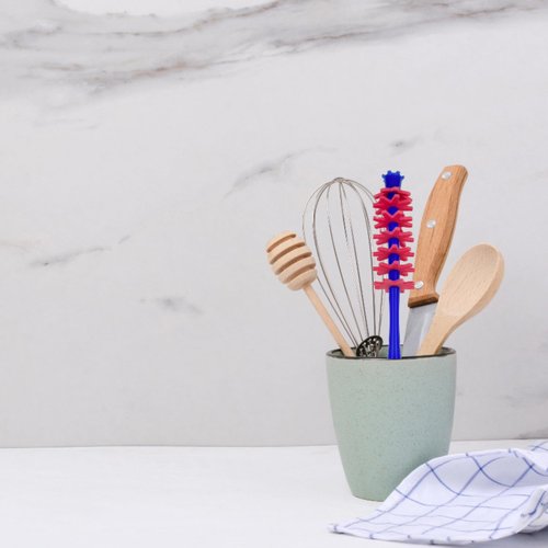 NeoBrush Bottle Cleaner (Blue Handle Red Bristles)
