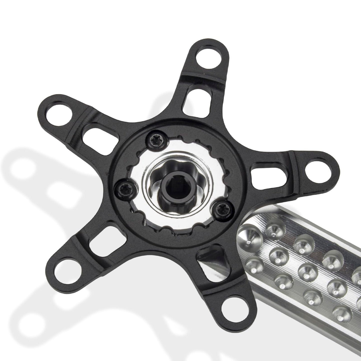 EVOSID Bike Chainring Adapter GXP to 110/130BCD 5 Arms Aluminium Spider Adapter for Sram X9 XX1 X0 X01 GXP, Dub Crank with 5 Bolt (110BCD with 5 bolt)