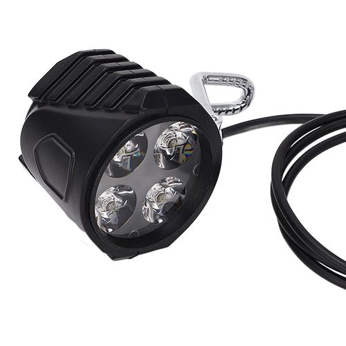 Electric Scooter Front Light, 10 Inch Front Light 12‑72V 2 in 1 Electric Horn Headlight for Cycling Accessories