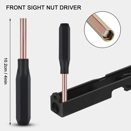 Tool Kit for Glock with Front Sight Remove Pin Punch Magazine Disassembly Cleaning for Glocks 19 19x 17 26 27 43 43x Accessories