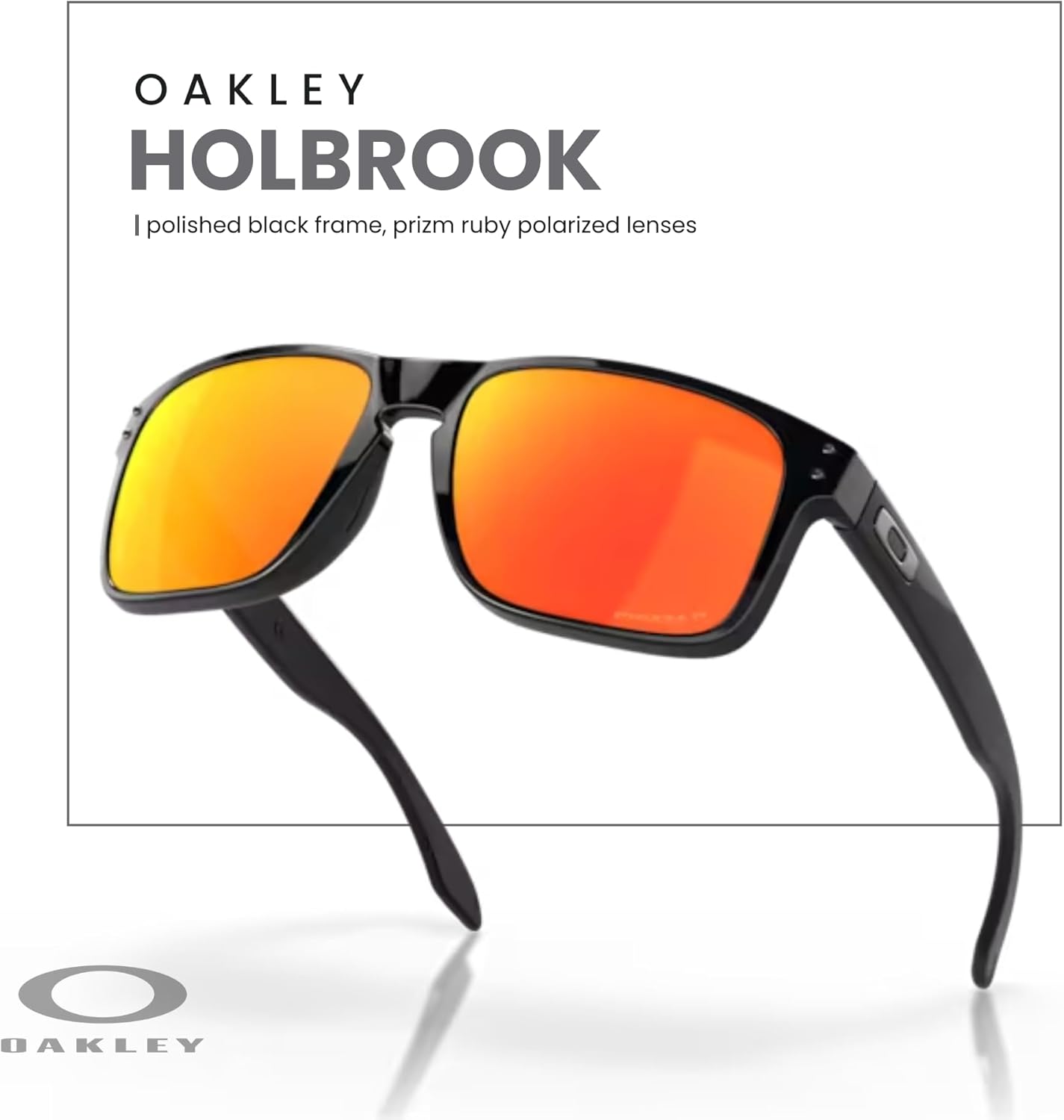 OAKLEY Holbrook OO9102 Square Sunglasses for Men+ Bundle Accessory Leash Kit, Microfiber Pouch