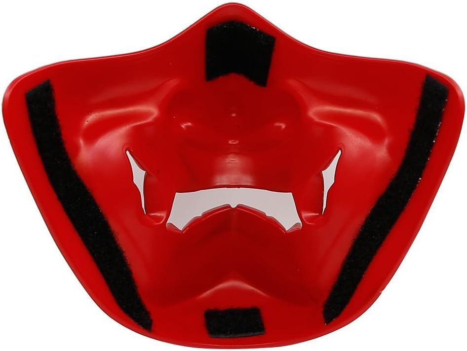 ATAIRSOFT Halloween Costume Cosplay BB Gun Evil Demon Monster Kabuki Samurai Hannya Oni Half Cover Airsoft and Prop Mask