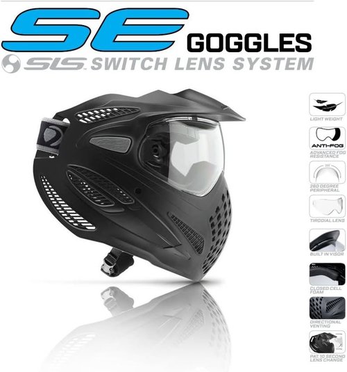 Dye Special Edition Thermal Lens Paintball Goggles - Black
