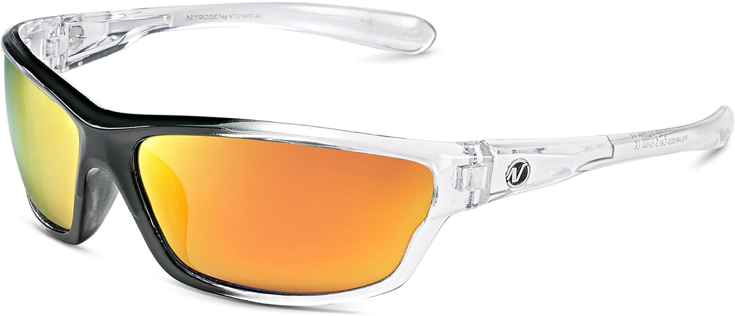Nitrogen Polarized Wrap Around Sport Sunglasses for Men Women UV400 Driving Fishing Running Sun Glasses
