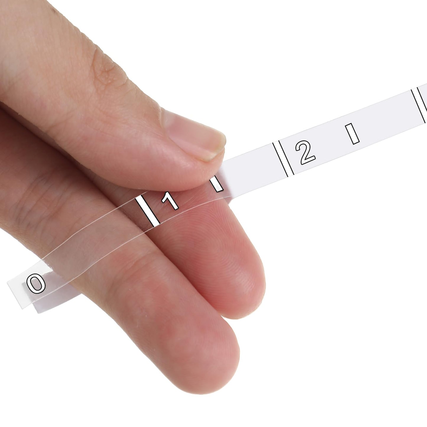 Affrolling 2 Pcs 36 Inch Fish Measuring Tape Stickers Waterproof Transparent Vinyl Fish Measuring Decal Adhesive Boat Ruler Clear Boat Accessories(White)