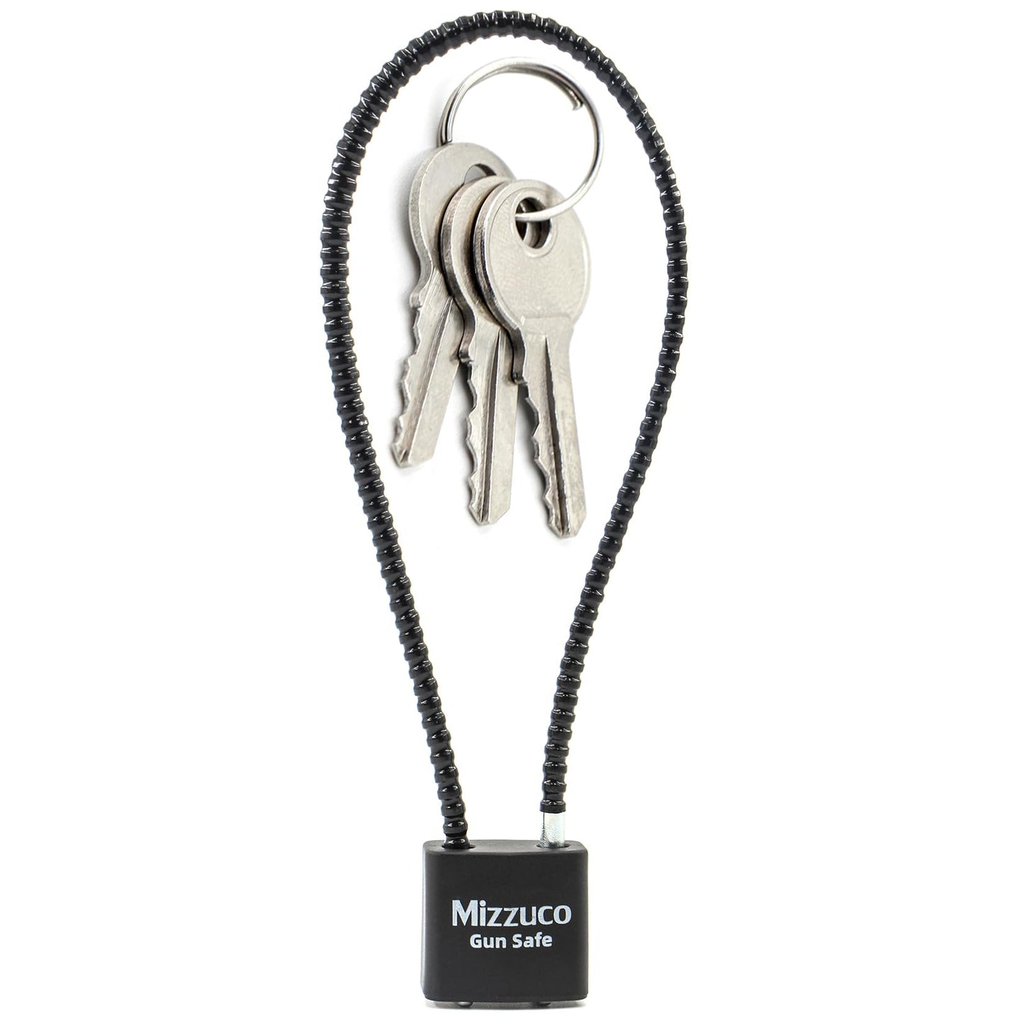 Cable Gun Locks with Keys Simple Operation 15" Compatible with Pistols, Handguns, Rifles, and Shotguns, Home and Storage for Firearm Locking and Safety 1PC