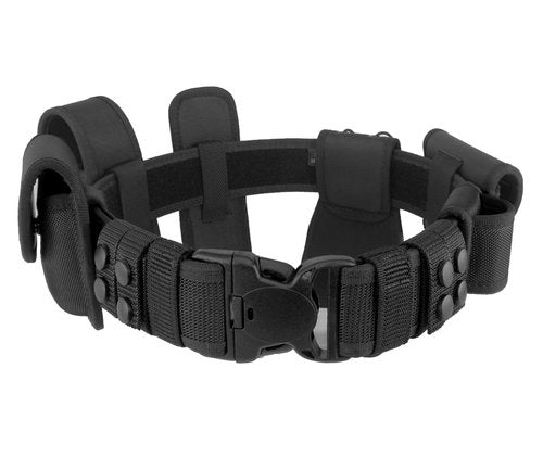 ZGJINLONG police Utility Duty Belt Rig police Molded Pouches Kit Tactical Security Guard Belt Modular Law Enforcement Military Equipment Belt 4 pack Belt Keeper