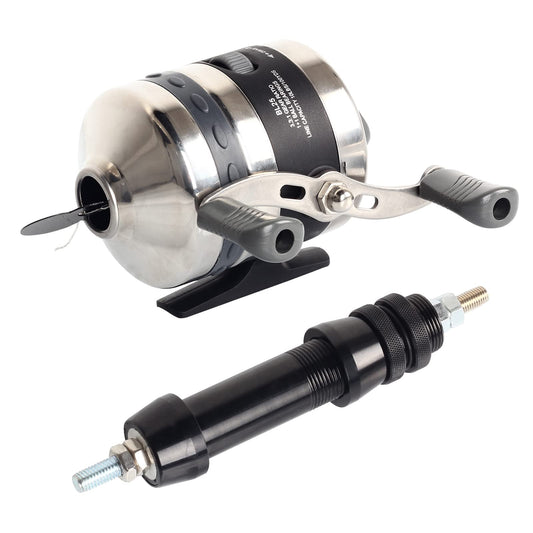 FENJANER Bowfishing Reel with Fishing Reel Seat Left and Right Reversible Handle,for Compound Bow and Recurve Bow (Bowfishing Reel and Reel seat)