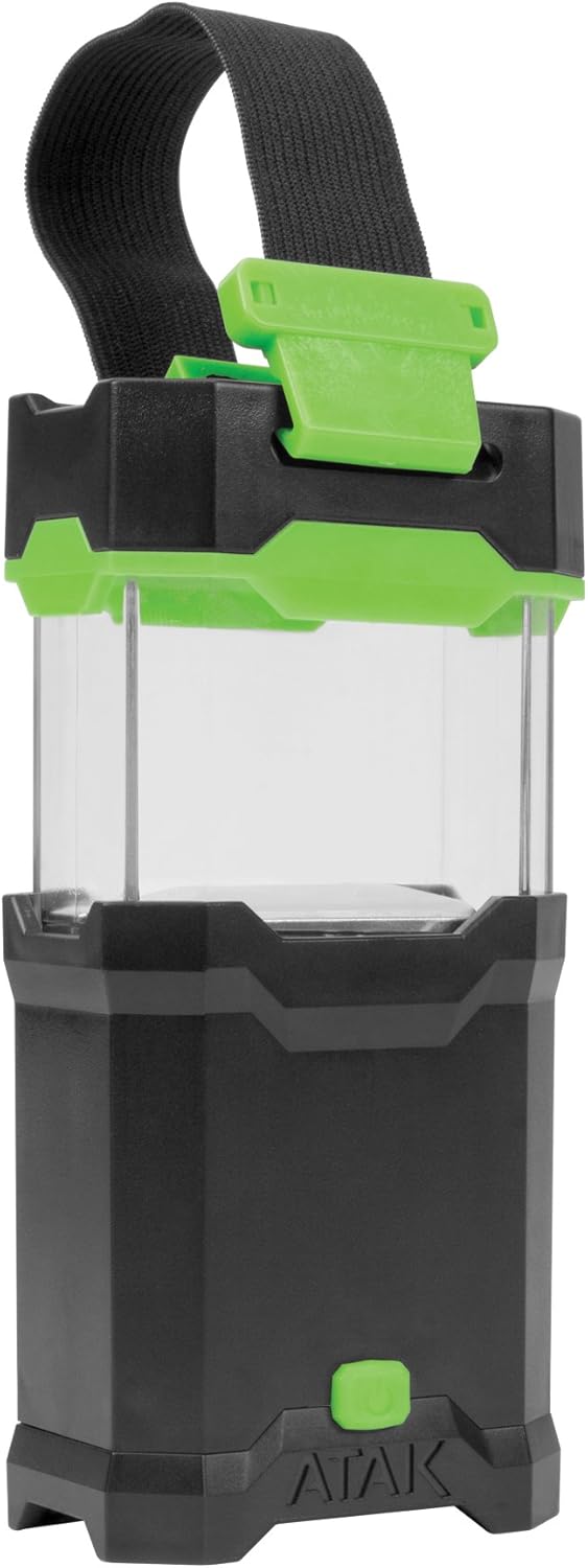 Performance Tool 422 Collapsible LED Lantern for Outdoor or Emergency Lighting, Black/Green