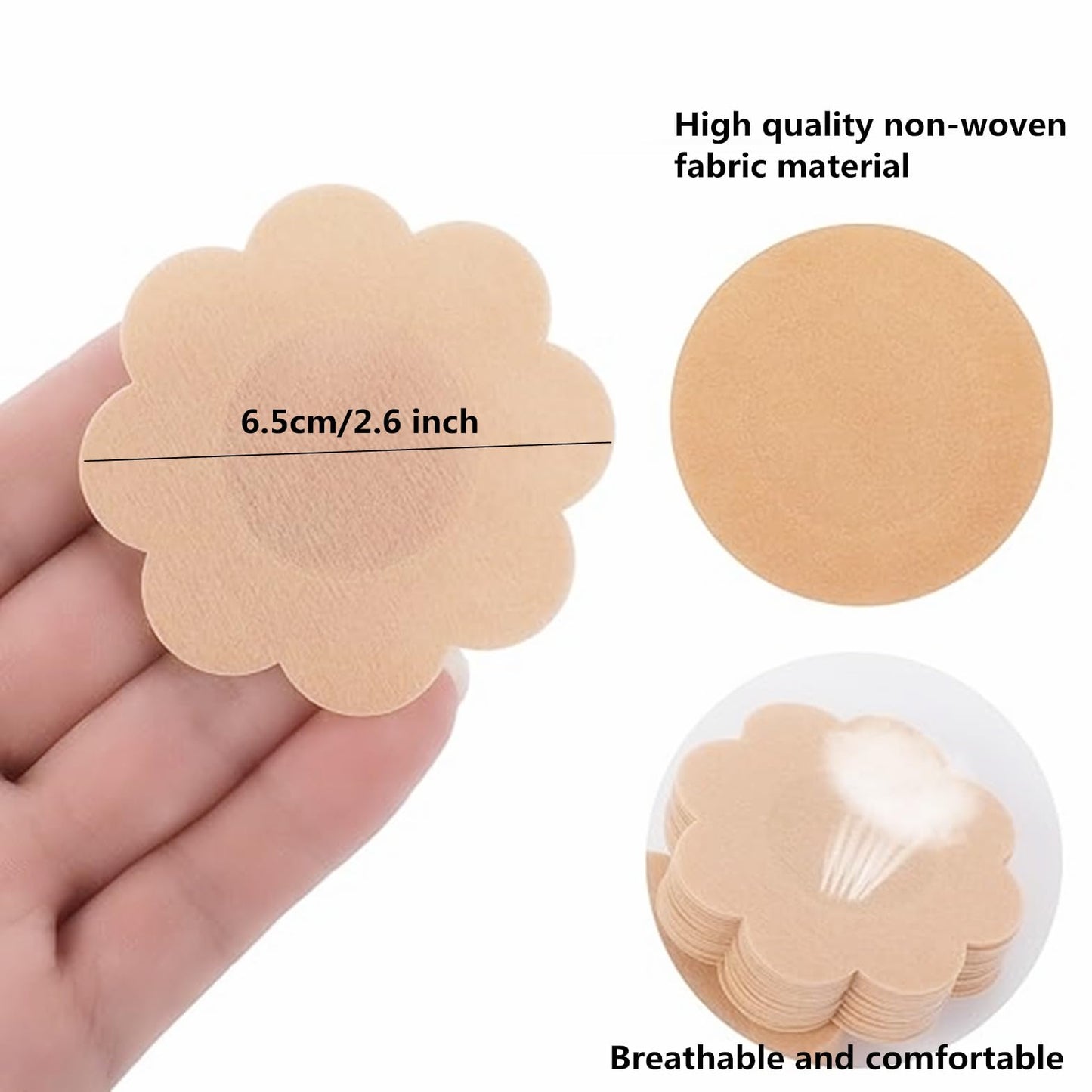 alblinsy 100 Pairs Nipple Cover for Men and Women, Summer Tape Pasties Patch Nipple Covers, Anti Chafing Disposable Adhesive Nipple Guard Stickers for Runners Sports Gym Daily (Flowers)