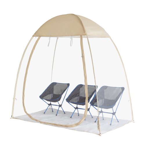 EighteenTek Clear Sports Tent 540° View Transparent PVC House Room Greenhouse Camping Tent Canopy Gazebos Weatherproof Pop-Up Tent for Outdoor Activities Garden Backyard Patios Cold Protection