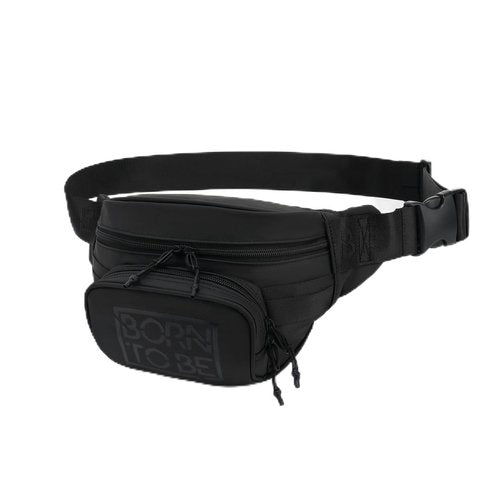 Born To Be Waist Pack Travel 3.2 (Black) for Women & Men - Travel Safe Belt Bag Pouch, Outdoor Gear, Adventure Accessory - Multi-Pockets Hiking Bag