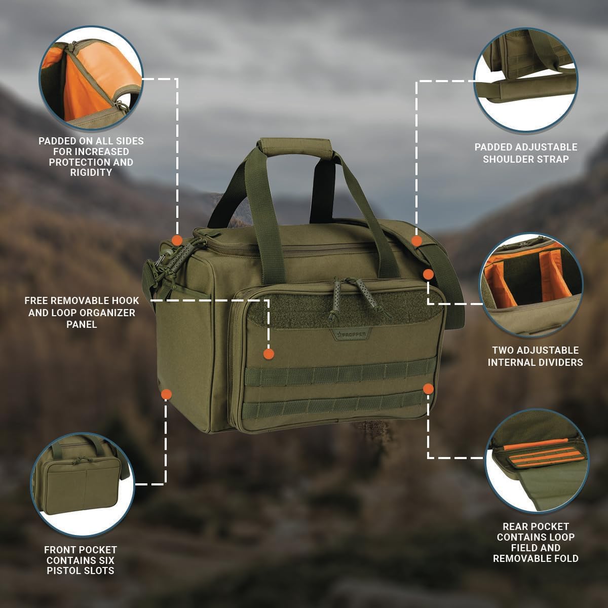Tactical Range Bag Organizer for Shooting Gear | Propper Heavy-Duty Storage