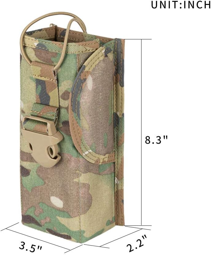 EXCELLENT ELITE SPANKER Tactical Universal Radio Holster Pouch Holder Case Bag Molle Adjustable Military Walkie Talkie Holder