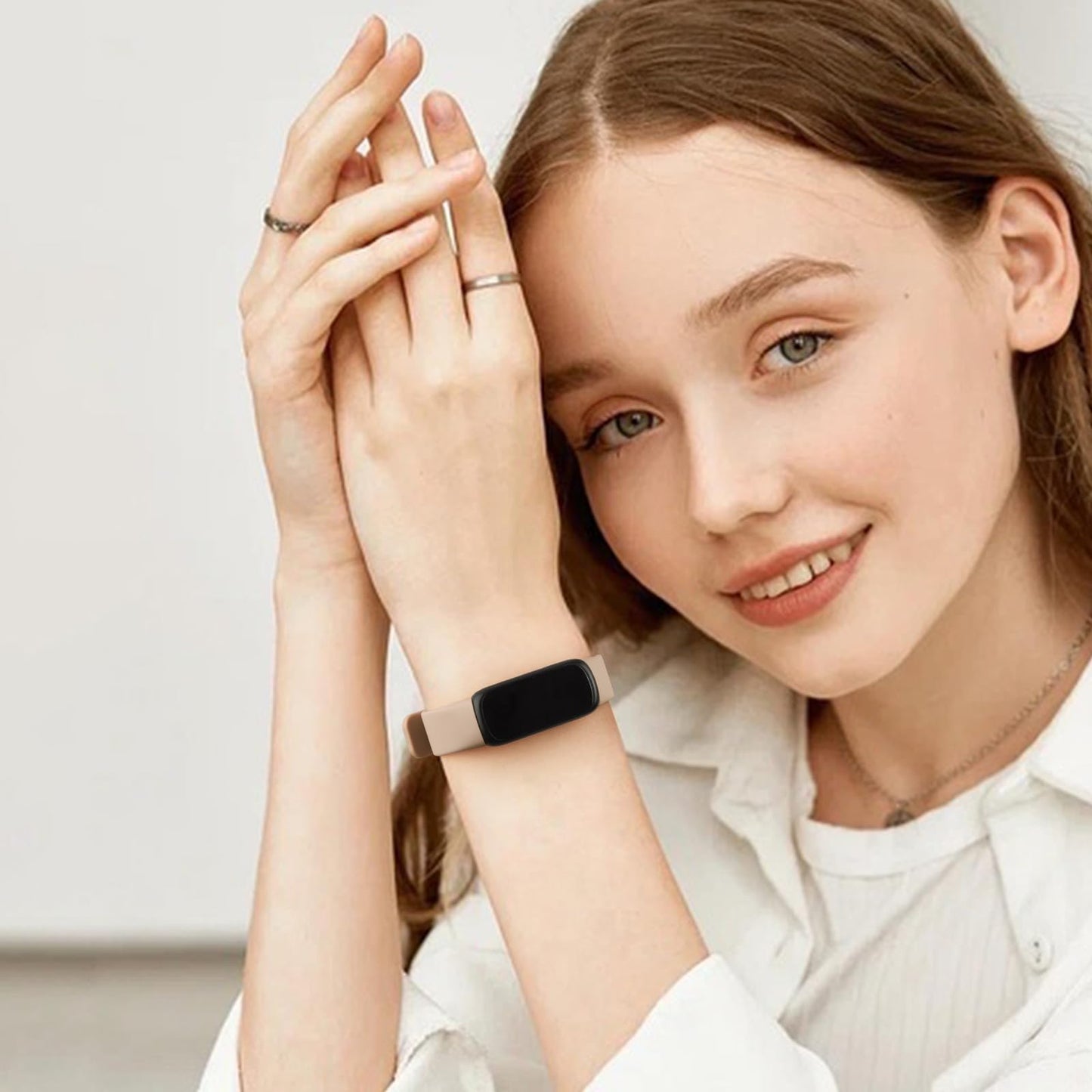 6-Pack Bands for Fitbit Inspire 3 Bands for Women Men, Soft Silicone Adjustable Wristband Replacement Straps Compatible with Fitbit Inspire 3 Fitness Tracker