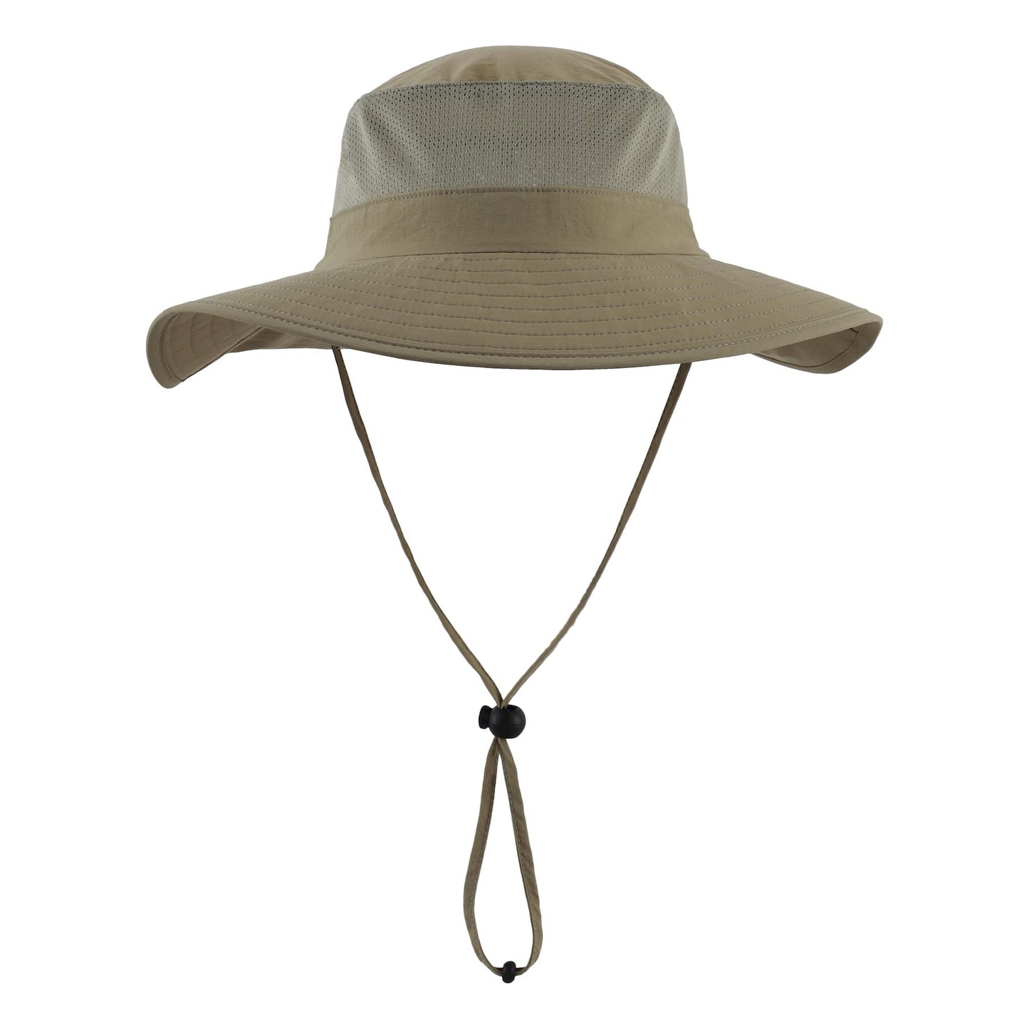 Home Prefer Outdoor UPF50+ Mesh Sun Hat Wide Brim Fishing Hat with Neck Flap (Light Vert Khaki)