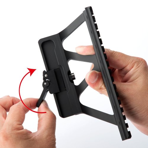 Quick Detachable Side Scope Rail Mount Scope Mount Picatinny Black for Red Dot Sight, Optics and Accessories, Full Size Rail Riser Mounts for Scopes