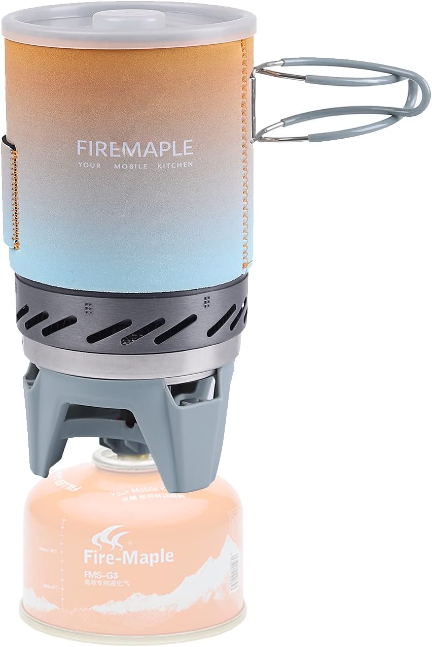 Fire-Maple "Fixed Star 1" Backpacking and Camping Stove System | Outdoor Propane Cooking Gear | Portable Pot/Jet Burner Set | Ideal for Hiking, Trekking, Fishing, Hunting Trips and Emergency Use