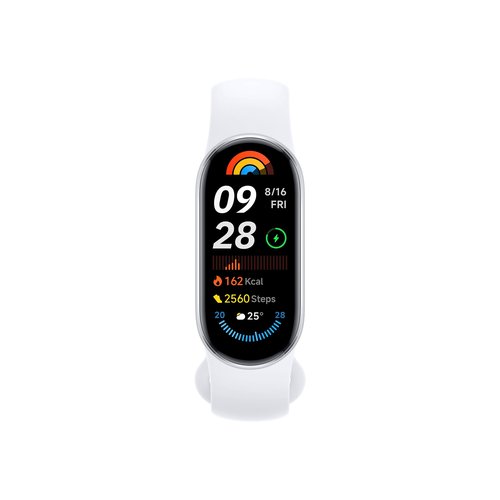 XIAOMI Smart Band 9 Global Version (2024) 1.62" Amoled Display | 233 mAh Battery | up to 21 Days of Battery Life | Over 150 Workout Modes | BT 5.4 | 50M Water Resistant - Glacier Silver