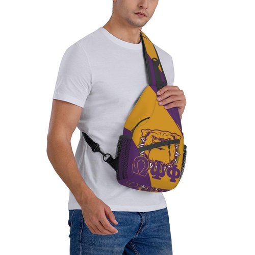 Bixinboy Psi Phi Sling Bag Crossbody Travel Hiking Chest Backpack Shoulder Daypack For Men