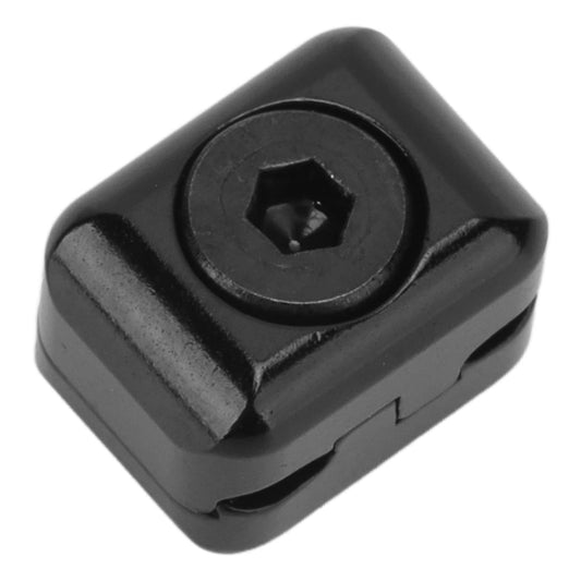 Qiilu Drop Away Rest Clamp Buckle Rest Clamp Buckle Aluminum Alloy Rest Cable Clamp Buckle Metal Fastener Clip Archery Bowstring Adjustment Knob for Drop (Black)