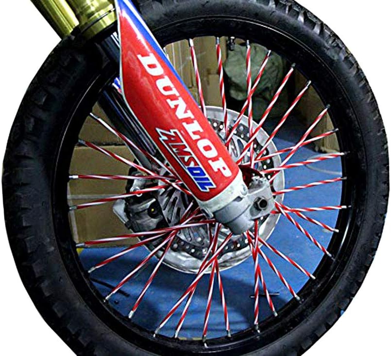 72Pcs Universal Spoke Skins Cover - Ovelur Wheel Spoke Wraps Skins Pipe Trim Decoration Protector For Motorcycle Dirt Bike Yamaha Harley Suzuki(Pink)