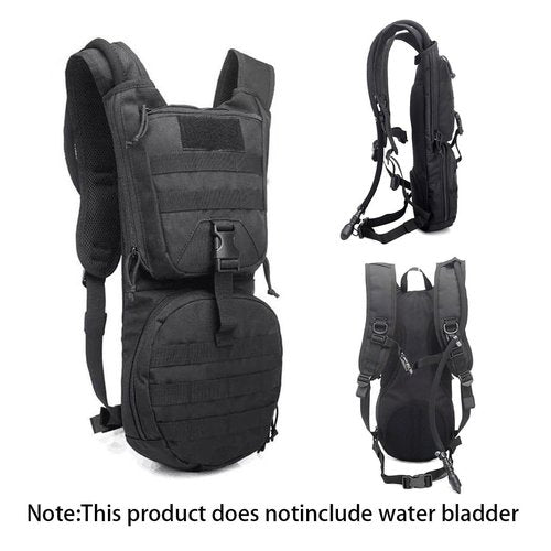 Tactical Molle Hydration Pack Backpack Running Hydration Vest Adjustable Shoulder Strap Water Backpack for Cycling, Hiking, Running, Climbing, Hunting, Biking (Green)
