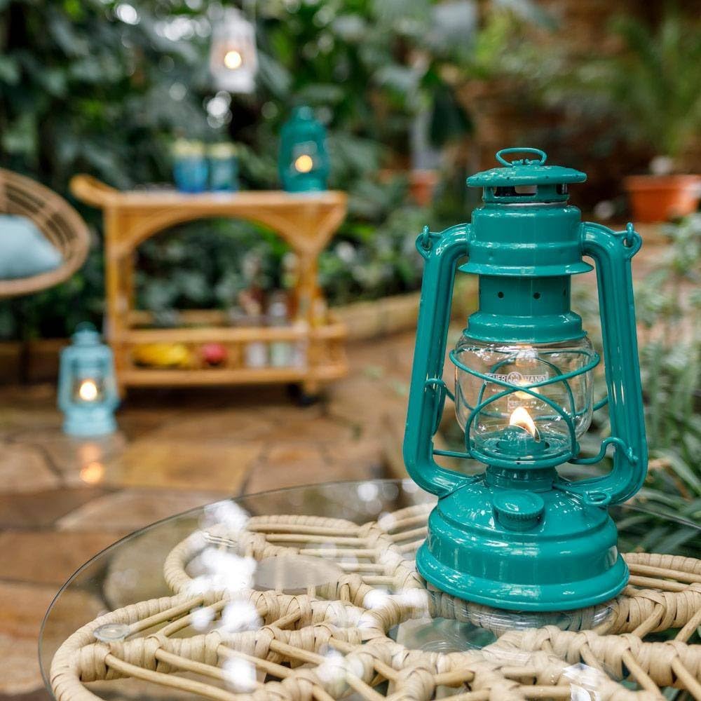 Outdoor Kerosene Fuel Lantern, German Made Weather Resistant Baby Special 276 Galvanized Hurricane Lamp for Camping or Patio, 10 Inches, Bronze