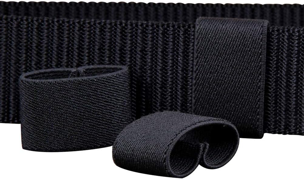 FAIRWIN Tactical Gear Clip, Nylon Key Ring Holder or Belt Keeper Military Utility Hanger Carabiner Molle Hook, Black, Tan, Green