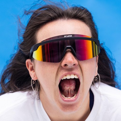 Pit Viper The Skysurfer Sunglasses (The Exec with Polarized Rainbow Lens)