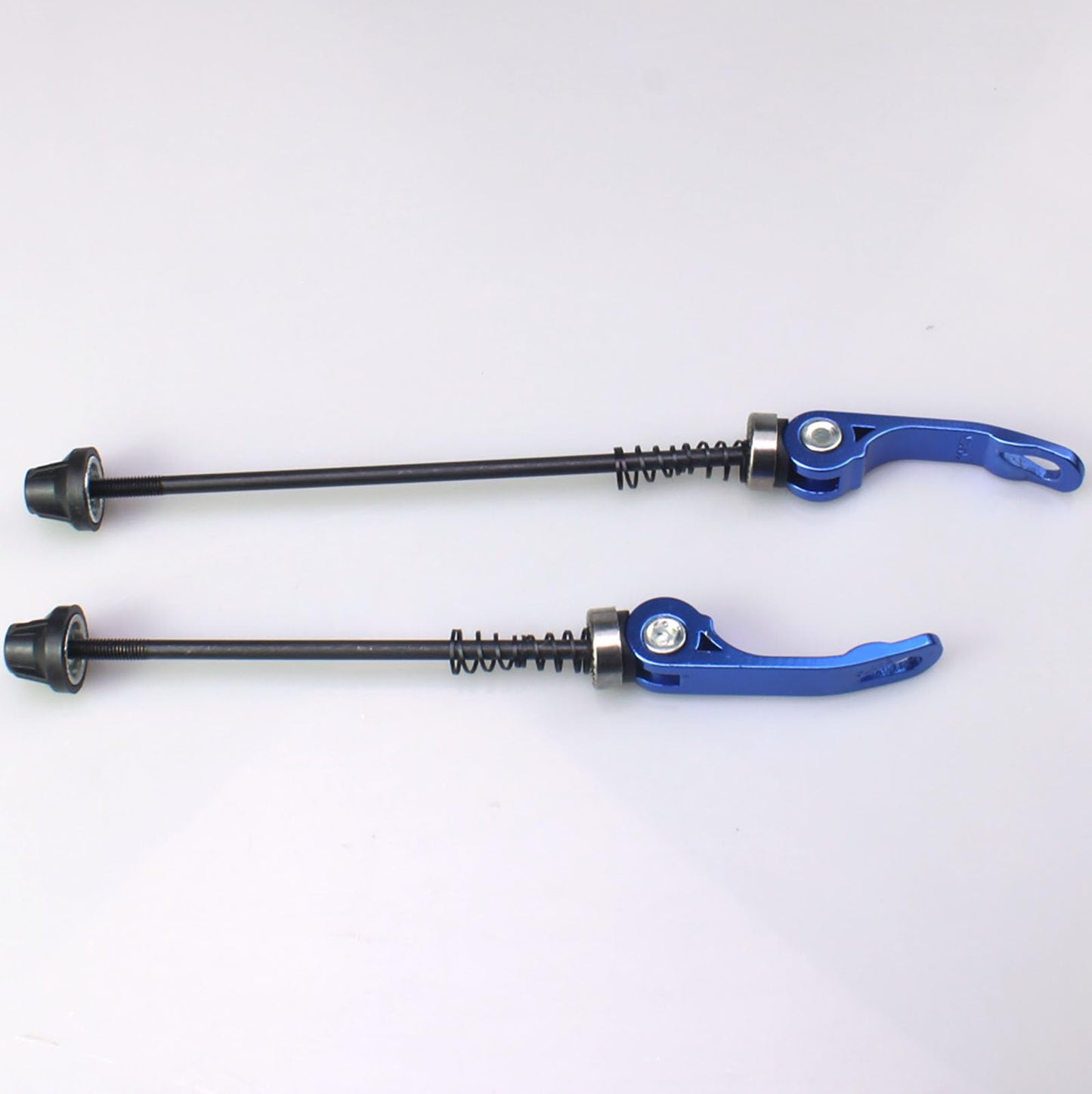 FDXGYH 1 Pair Bike Wheel Hub Front and Rear Skewers Clip Quick Release Bolt Lever Axle Set Mountain Bicycle Accessories for Mountain Bike (Blue-Black)