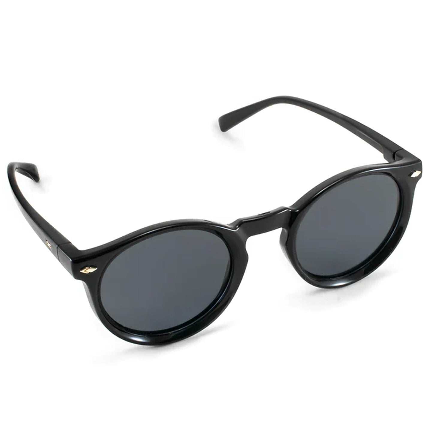 INFINIT Holbox Black Shinny Frame Grey Polarized Lens UV400 Lightweight Sunglasses for Men and Women