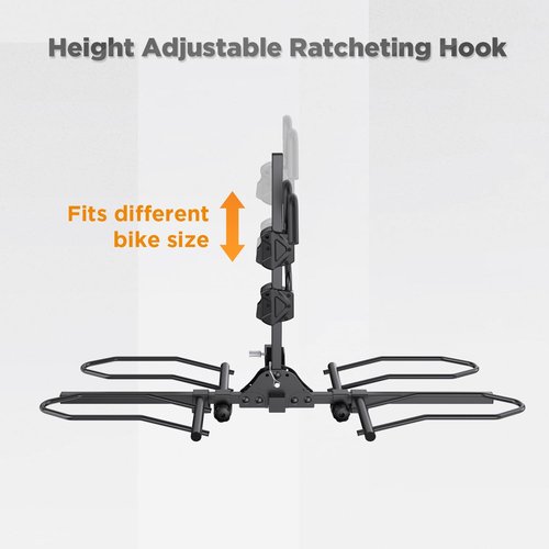 TANX Bike Racks for Ebikes,Fat Tire Bike Rack for Tow Hitch 2-Bike 160 lbs Capacity,Hitch Bike Rack for Heavy E Bike, Wobble Free Smart Tilting Folding Bicycle Car Racks for Standard, 2 inch Receiver