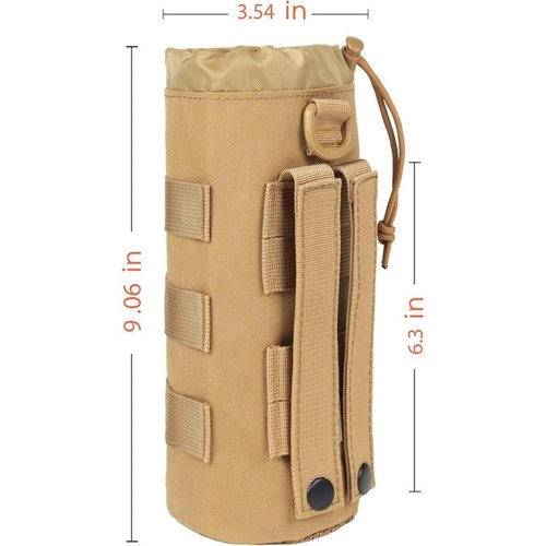 SXJWISHES Molle Water Bottle Holder Pouch Acceeories Tactical Pouch Water Bottles Bag Actical Backpack Attachment Pouches (Green)