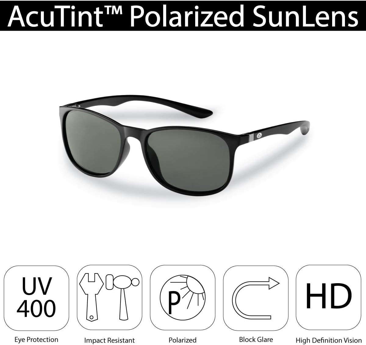 Flying Fisherman UNA Polarized Sunglasses with AcuTint UV Blocker for Fishing and Outdoor Sports
