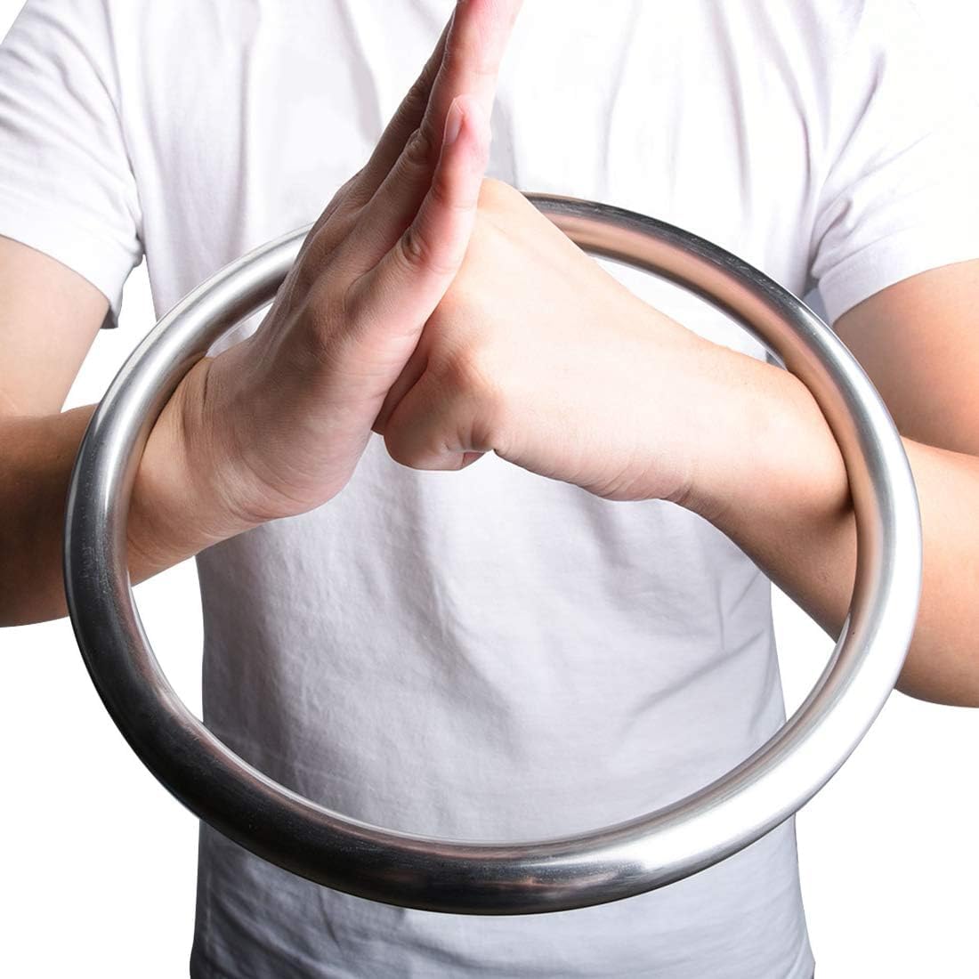 Wing Chun Stainless Ring Yewen Sau Sticky Hand Strength Training Tsun Siu Lum Kung Fu