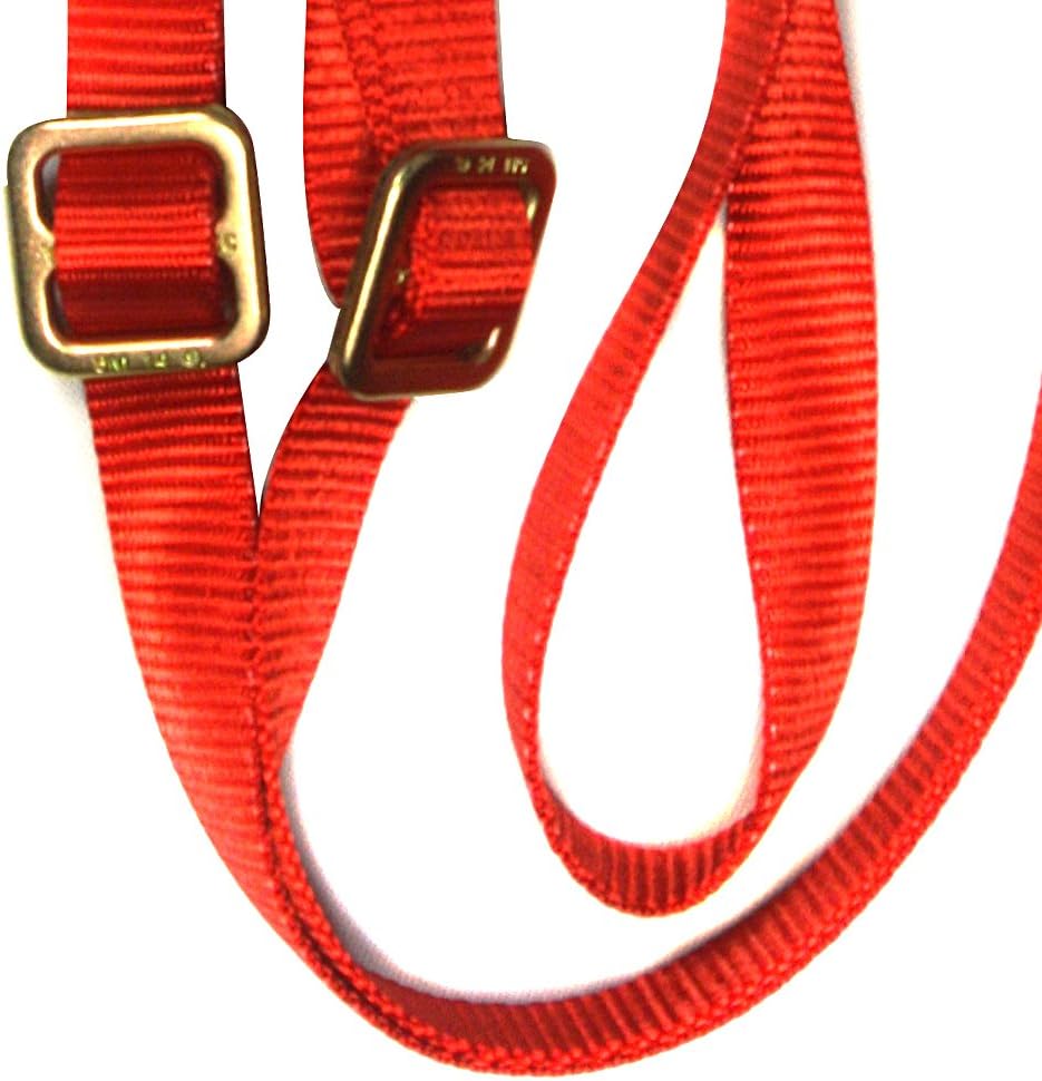 Fusion Climb Y Legged Lanyard with Double Locking Snap Hook, Red/Gold